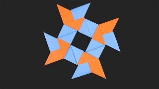Easy Origami Ninja Stars 4 points - How to make