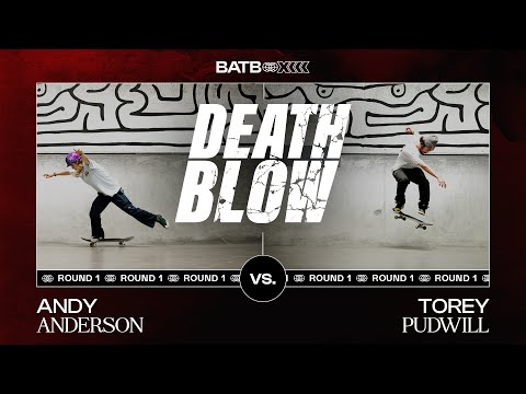 Andy Anderson's Wet Stop Vs. Torey Pudwill's Backside 360 Kickflip | DEATH BLOW