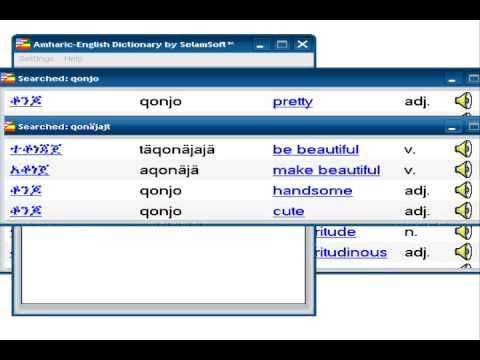 dictionary amharic to english free