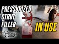 Aircraft Strut Servicing - A Better Way [Pressurized Strut Filler]