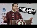 Nick Saban blows up over forward looking questions