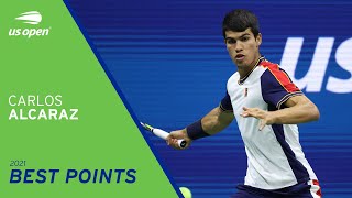 Carlos Alcaraz's Best Points | 2021 US Open