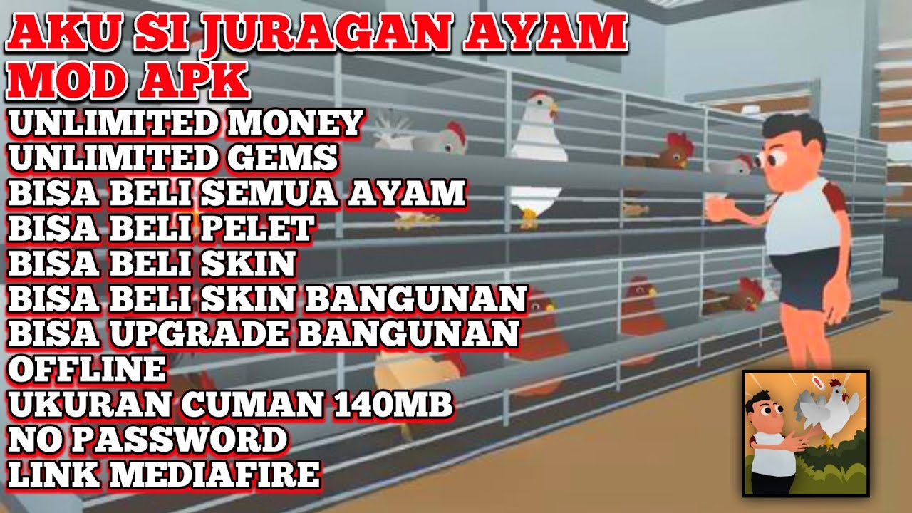 The offline game I am the chicken boss mod apk is fun and suitable The offline game I am the chicken boss mod apk is fun and suitable