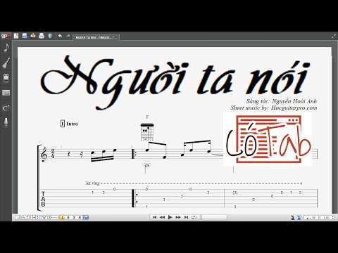 NGƯỜI TA NÓI - Guitar Solo Tab