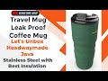 Headwaymade Java Travel Mug | 360ml Stainless Steel Mug | Leak Proof Coffee Cup | Get Updated Now