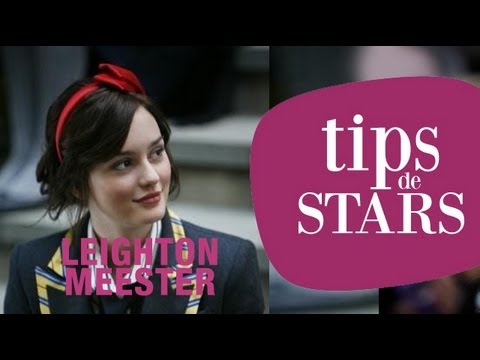 Tips de stars - Leighton Meester : son chignon preppy