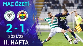 İttifak Holding Konyaspor 2-1 Fenerbahçe MAÇ ÖZETİ | 11. Hafta - 2021/22