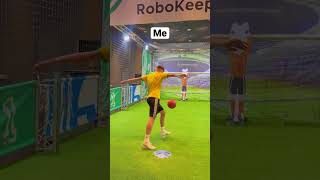 FOOTBALL ROBOT TRICKSHOT CHALLENGE! ⚽️🧤😱 #shorts