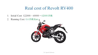 Real Cost of Electric Vehicle Vs False Judgement | Cost of Revolt RV 400