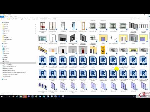Revit famlies - Chia sẽ bộ thư viện cửa sổ và cửa đi bằng gỗ rất đẹp