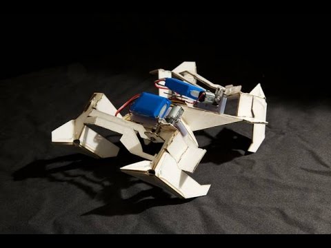 Origami robot folds itself up, and crawls away