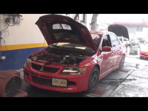 FP Red MItsubishi Evo IX Dyno Tuning