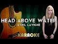 Avril Lavigne - Head Above Water | LOWER Key Acoustic Guitar Karaoke Version Instrumental Lyrics