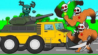 Sprunki On Upgraded Truck Vs Zombies Bosses Zombie Apocalypse Survival Episode 9 Cartoon Animation