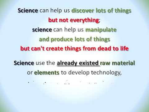 (BTTG 014) (Audio) Science just discover and manipulate things, but not create things