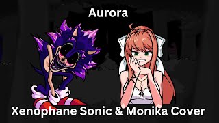 Fnf Aurora But Its Xenophane Sonic And Monika Sings