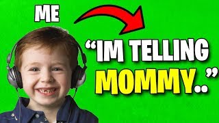 I Pretended To Be a Baby in Fortnite..