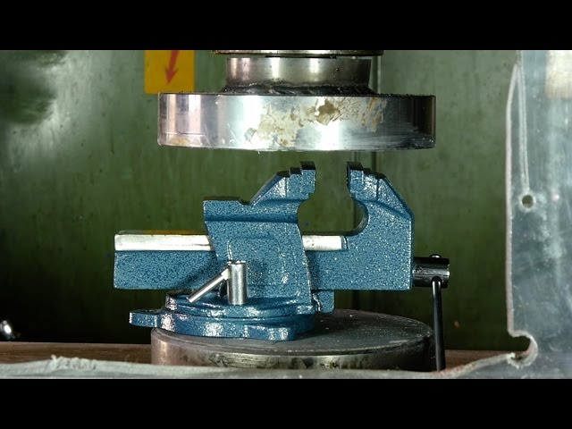 Crushing Vice And Other Tough Stuff With Hydraulic Press - Video