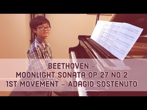 Beethoven - Moonlight Sonata Op 27 No 2, 1st Movement - by Johnny Pham