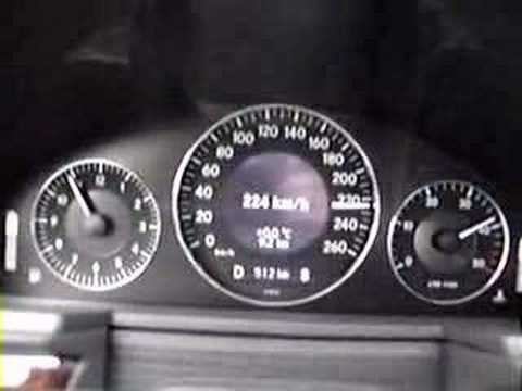 Mercedes Benz E400 CDI Acceleration 0 - 250km/h