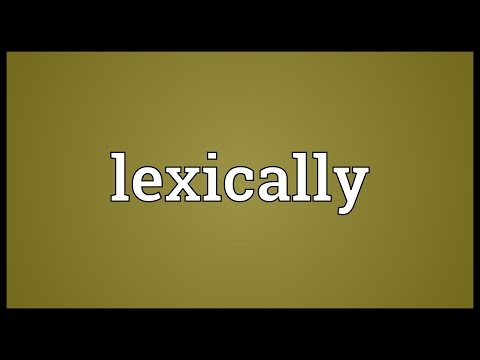 Header of lexically
