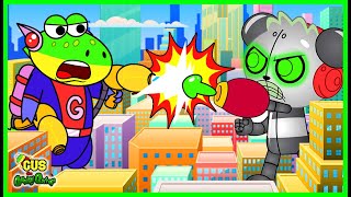 Giant Gus Vs Giant Robo Ryans World Superhero Rescue Mission Adventure Pretend Play
