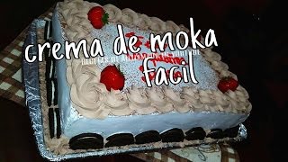 CREMA DE MOKA / BETUN DE MOKA FACIL - Recetas de Aleliamada.