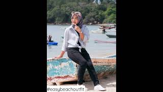 Easy Beach Outfit, Hijab Beach Outfit Idea