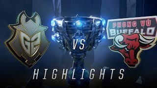 G2 vs. PVB - Worlds Group Stage Day 6 Match Highlights (2018)