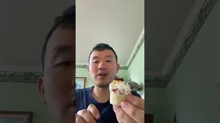 Trying Mini Vanilla Frosted Cupcake