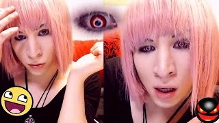 2017ヴィジュアル系 Amotharis Chris Femboy Omegle Webcam アニメ Sweet Pink Hair And Contact Lens