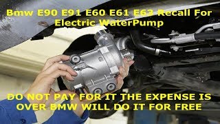 Bmw E60 E61 E63 E90 E91 E92 All Recalls Listed & Newest Recall As Of 06/08/2019 From Bmw MUST WATCH