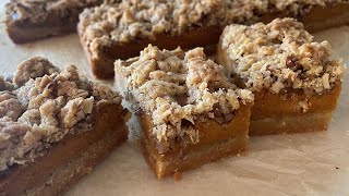 How to Make Pumpkin Bars with Pecan Streusel | Daphne Oz