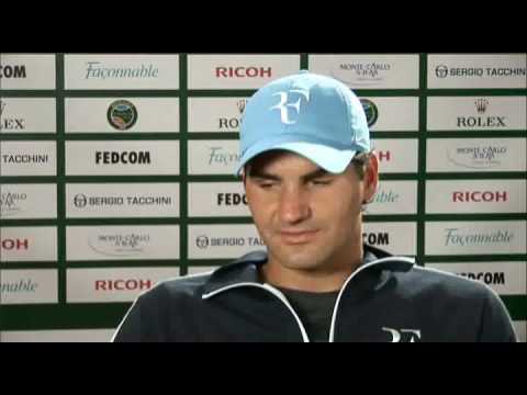 Monte-Carlo 2009: フェデラー Wednesday Interview