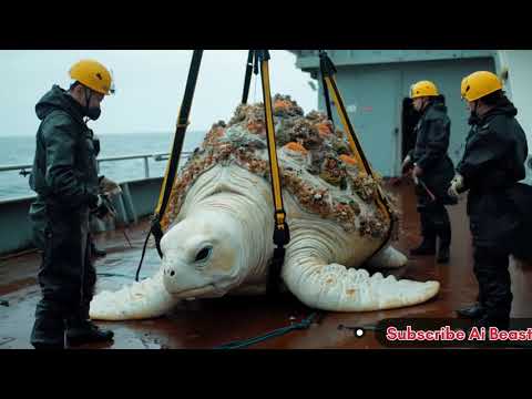 Part3 AHeartbreaking RescueSaving an Albino Sea Turtle from a Parasite Invasion#aianimals#viralvideo