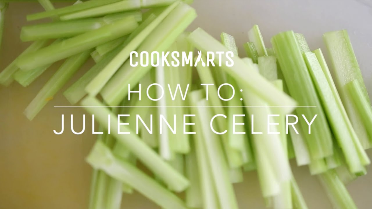 How to Julienne Celery by Cook Smarts YouTube