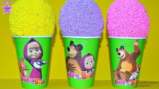 Masha Y El Oso, Vasos Sorpresa Helados Play Foam Juguetes, Huevos Y Bolsitas Sorpresas. Estrellita.