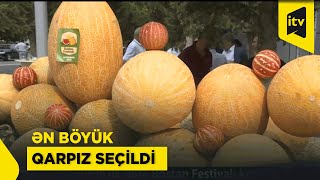 Kürdəmirdə Ilk Bostan Festivalı Böyük Qarpız Müsabiqəsi