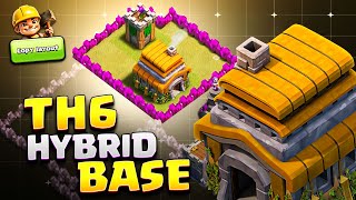 New Best Th6 Hybridtrophy Base Of 2025 Insane Town Hall 6 Base Link Proof Replays