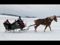 Title:Sleigh Ride- Boston Pops Description:Pictures of horses in the snow and sleigh rides set to the Boston Pops version of "Sleigh Ride."