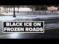Charlotte, NC roads treacherous with black ice after winter storm