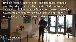 28-08-2022 Andreas Ipsen. Rom 10,4-13: "Med lov skal land...?"