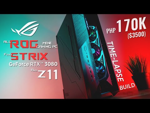 ($3500) Php 170K ALL ROG mini Gaming PC Time-Lapse Build ft. Strix GeForce RTX™ 3080 & ROG Z11