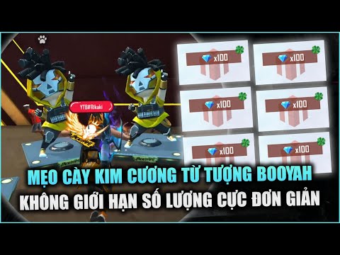 Free Fire | Mẹo Cày Kim Cương Tượng BOOYAH Không Giới Hạn Cực Dễ - Pet Gấu Mèo 1 KC | Rikaki Gaming