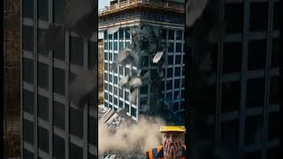 Workers Scream As Giant Tower Crashes Down