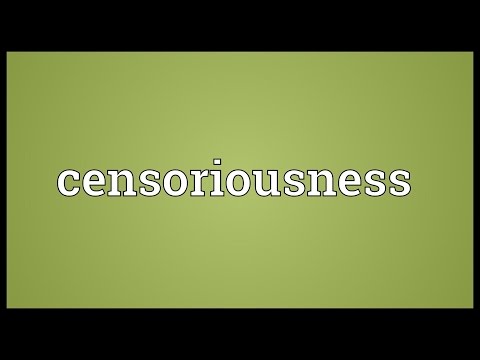 Header of censoriousness
