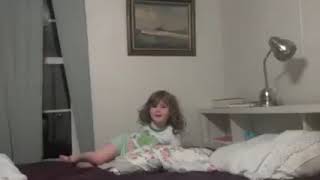 Little Girl Tantrum And Crying Over Bedtime
