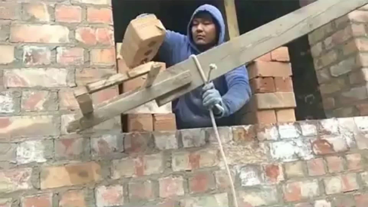 Поднять блоки своими руками на 2 этаж 58