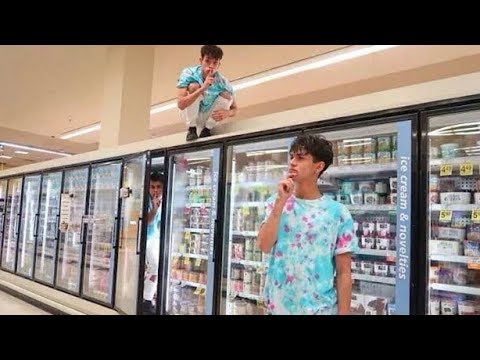 HIDE AND SEEK IN GROCERY STORE!
