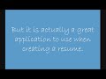 FMP Tutorial: Create a resume using PowerPoint